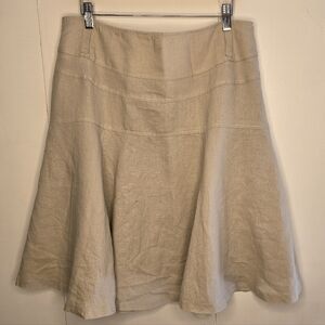 DALIA Cream linen Skirt Size 14